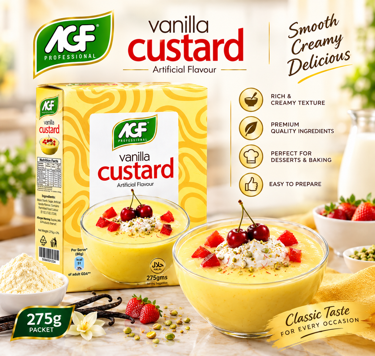 AGF Professional Vanilla Custard-1.1kg