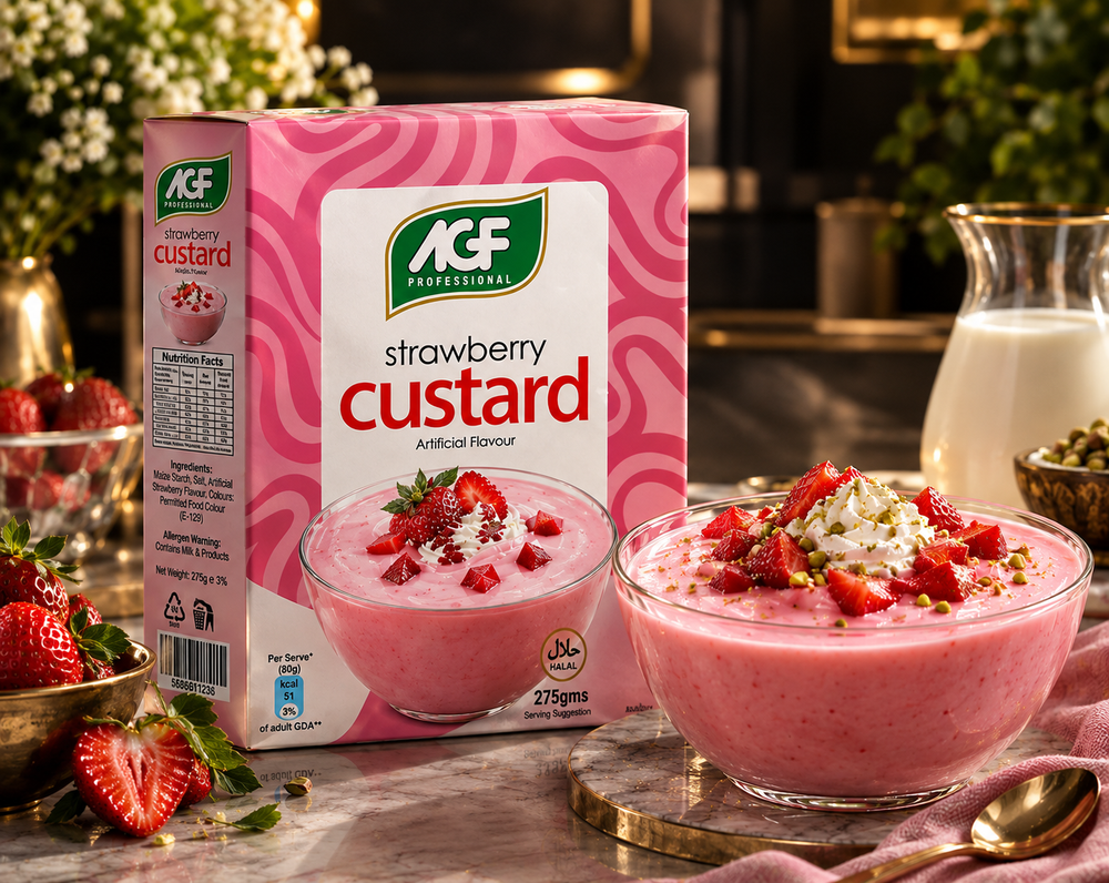 AGF Professional Strawberry Custard – 1.1kg